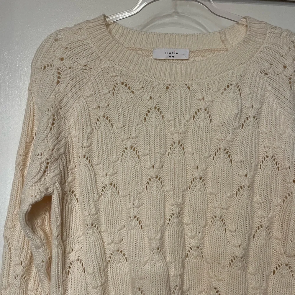 Elodie Cream Knit Sweater